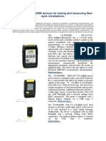 A Series of ULTIMODE Devices For Testing and Measuring Fiber Optic Installations