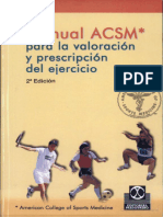 Manual Acsm Para Valoracion y Prescripcion Del Ejercicio