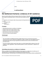 EU Settlement Scheme - Evidence of UK Residence - GOV - UK
