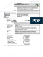 Ficha de Identificacion Del Proyecto: (Incluye Modificaciones)