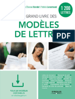 Le Grand Livre Des Modèles de Lettres