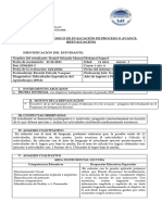 DAniel REtamal 6A INFORME PSICOPEDAGÓGICO (PRUEBA INFORMAL DE PROGRESO O AVANCE) 2022