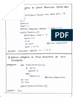 Python Programs Handwritten Notes 2-2