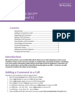 Excel 2013 Comments (Level3)