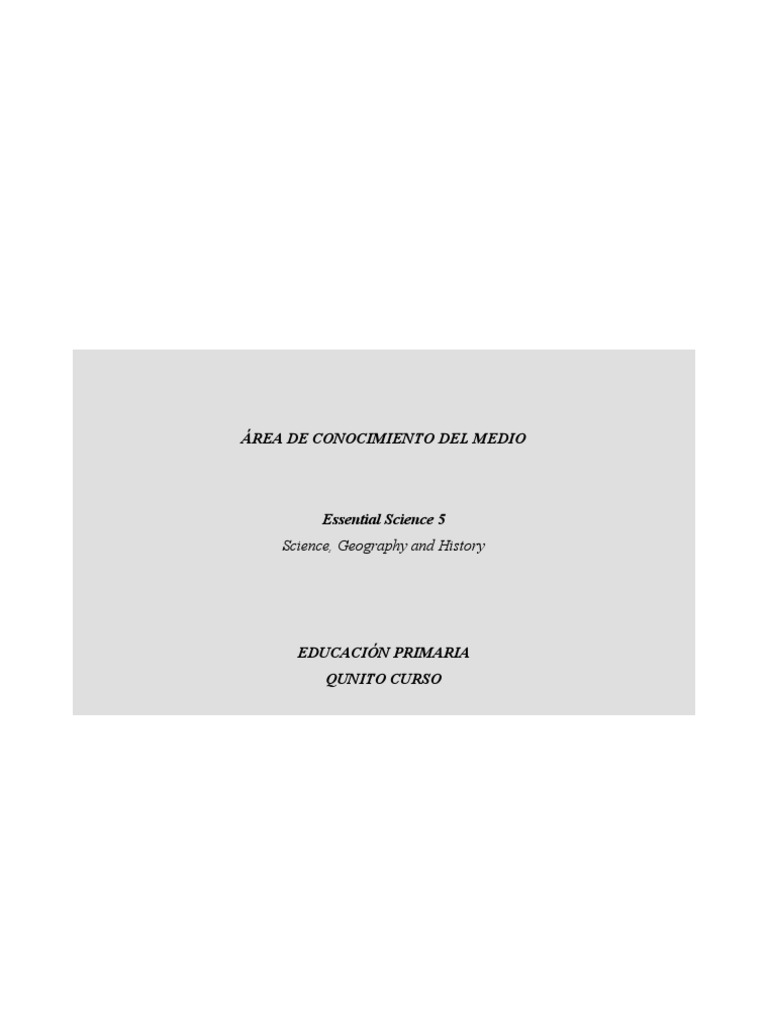 Essential Science 5 | PDF | Educación primaria | Maestros