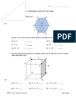 PracticeTest IntroductionToVectors