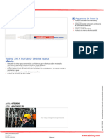 Edding 790 A Paint Marker White - Article Data Sheet (Es-ES)