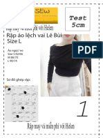 Rập Áo Lệch Vai Lê Bùi A4 Size L