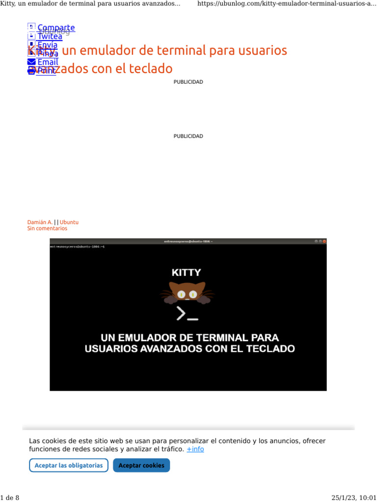 Kitty, Un Emulador de Terminal para Usuarios Avanzados Con El Teclado ...