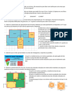 Revisão 6° Ano - Medidas de Area Ficha 1