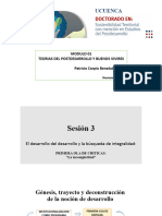 El Desarrollo Del Desarrollo y La Búsqueda de Integralidad. P. Carpio