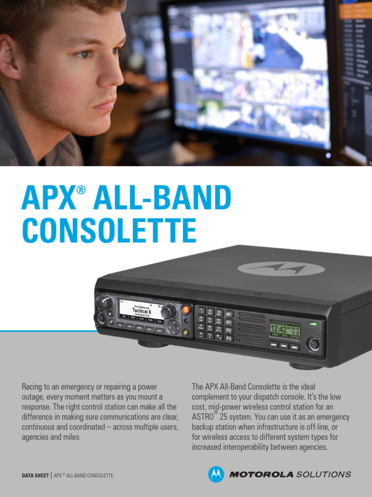 OM.000130 Consolette APX 8500 Motorola 2 PDF Computer Science