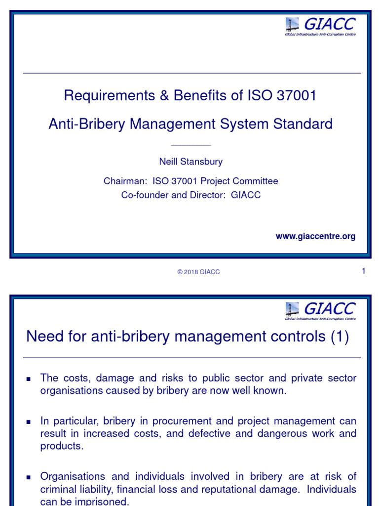 11-00 NS - ISO 37001 Gestión Antisoborno - Inglés | PDF | Bribery ...
