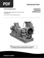 User Instructions: DS Centrifugal Pump