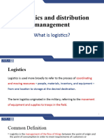 5 - Logistics and Distribution Management