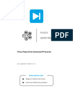 Plecs Demo Model: Three-Phase Grid-Connected PV Inverter