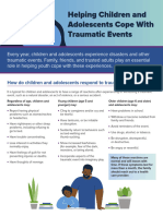 Helping Children and Adolescents Cope With Traumatic Events