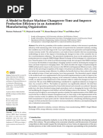 A Model To Reduce Machine Changeover Time and Improve