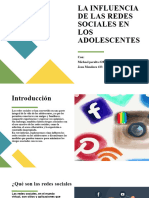 La Influencia de Las Redes Sociales en Los Adolescentes (Diapositiva)