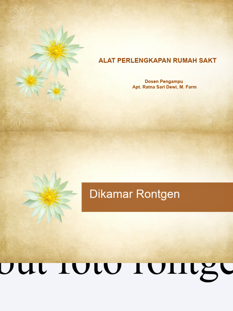Alat Rontgen dan Radiografi Rumah Sakit | PDF