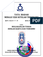 MINGGU XXII Setelah Trinitatis, 5 Nop 2023, Indonesia-Koreksi