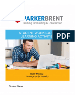 BSBPMG532 v1.0 Student Workbook and Learning Activities
