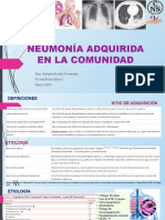 Neumonía Adquirida en La Comunidad: Res. Adriana Acosta Fernandez R3 Medicina Interna Marzo 2023