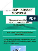 Konsep - Konsep Motivasi