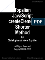 Topalian JavaScript Createelement Shorter Method by Christopher Topalian