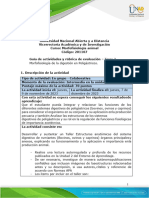 Guia de Actividades y Rubrica de Evaluacion - Tarea 3 - Morfofisiología de La Digestión en Poligástricos.
