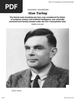 Alan Turing - Education, Movie & Quotes