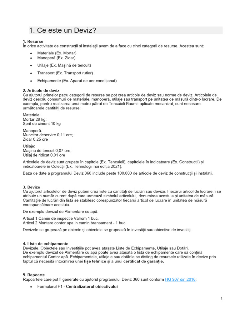 Lectia 1 Curs Devize | PDF