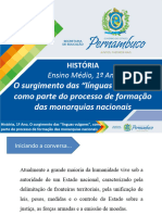 O Surgimento Das Línguas Vulgares, Como Parte Do Processo de Formação Das Monarquias Nacionais