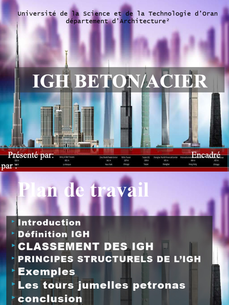 IGH : Structures et Exemples Clés | PDF | World Trade Center (1973-2001 ...