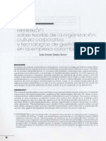 Reflexión: Sobre Organización, Co Orativo de Gestión Empresa Colombiano