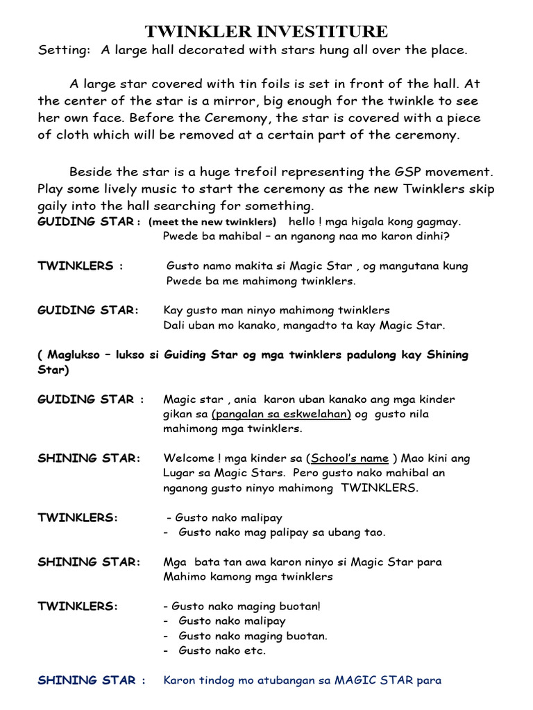 Twinkler Investiture 1 | PDF