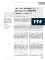 Emotional Dysregulation in Adult ADHD What Is The Empirical Evidence