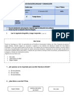 Evaluación Lenguaje Septiembre