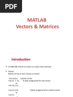 3 Vectors and Matrices