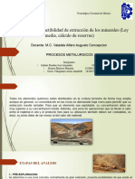 1.3 Análisis de La Factibilidad de Extracción de Los Minerales. EQUIPO 7