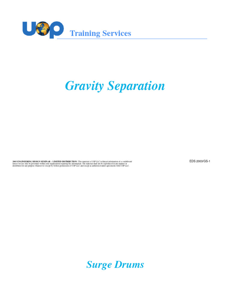 Gravity Separation Overview and Diagram | PDF | Mechanical Engineering ...