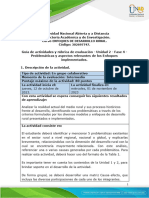 Guia de Actividades y Rúbrica de Evaluación - Unidad 2 - Fase 4 - Problemáticas y Aspectos Relevantes de Los Enfoques Implementados