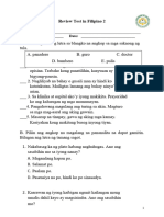 1st Quarter-Review Test in Filipino 2 2020-2021