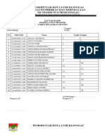 Daftar Hadir Peserta Ujian Praktik 2023