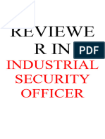Reviewer in Industrial Security Officer