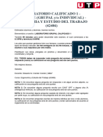 LABORATORIO CALIFICADO 1 - FLEXIBLE (GRUPAL o INDIVIDUAL) - ERGONOMIA Y ESTUDIO DEL TRABAJO (42486-1