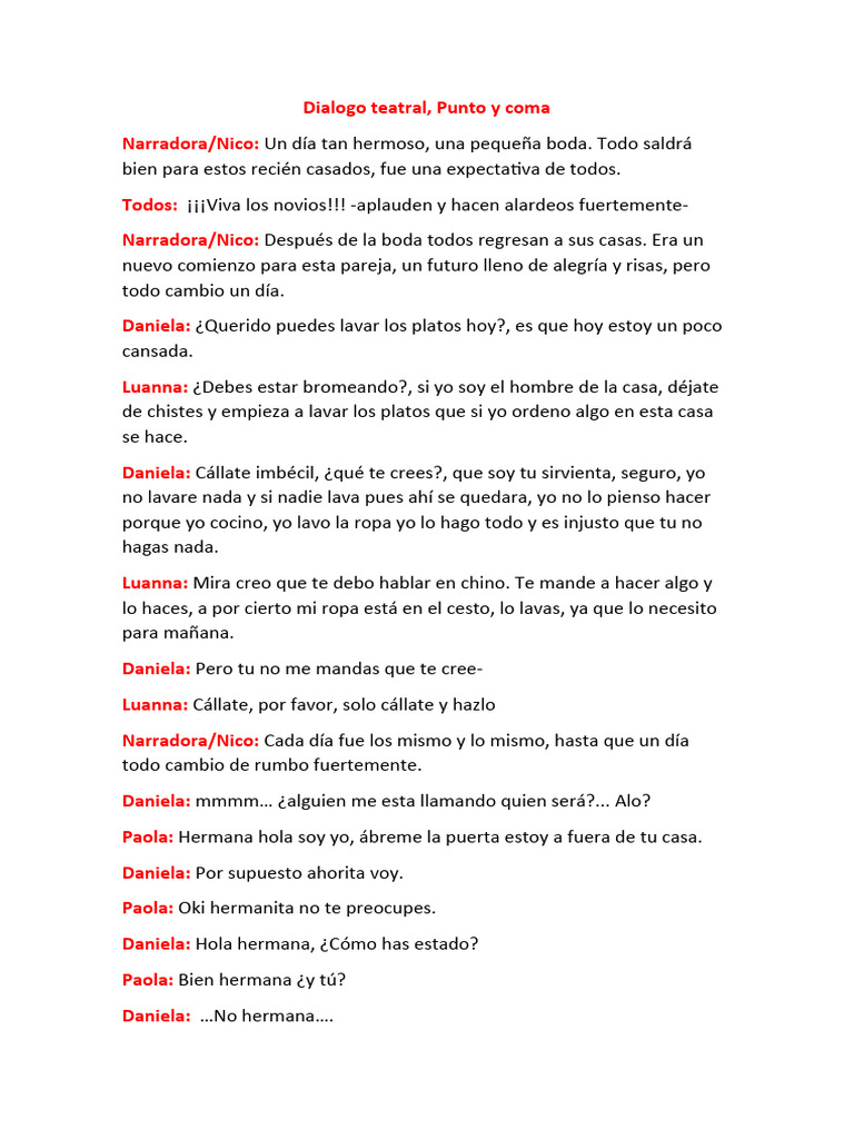 Dialogo Teatral | PDF