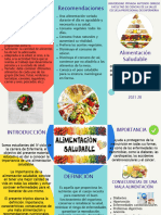 Tríptico-Alimentación Saludable