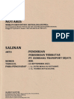 PENDIRIAN PT. HUMBANG TRANSPORT SEJATI (BID JASA PENGANGKUTAN SAWIT) An. TIURMA H (22-09-23) KOMPRES