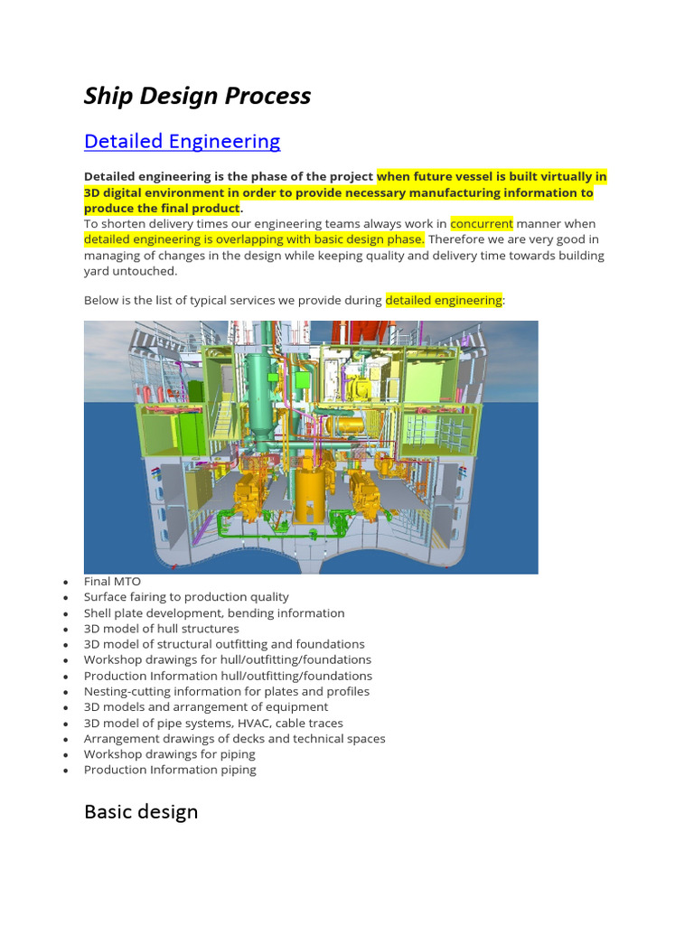 Ship Design Process Overview | PDF | Naval Architecture | Ships